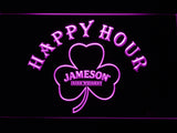 FREE Jameson Shamrock Happy Hours LED Sign - Purple - TheLedHeroes