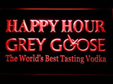 Grey Goose Happy Hour LED Neon Sign Electrical - Red - TheLedHeroes