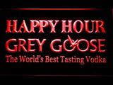 Grey Goose Happy Hour LED Neon Sign USB - Red - TheLedHeroes