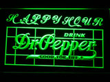 Dr Pepper Happy Hour LED Neon Sign Electrical - Green - TheLedHeroes