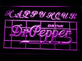 Dr Pepper Happy Hour LED Neon Sign USB - Purple - TheLedHeroes
