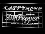Dr Pepper Happy Hour LED Neon Sign Electrical - White - TheLedHeroes