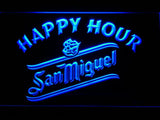 San Miguel Happy Hour LED Neon Sign Electrical - Blue - TheLedHeroes