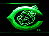 Cleveland Indians (9) LED Neon Sign USB - Green - TheLedHeroes