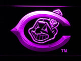 Cleveland Indians (9) LED Neon Sign USB - Purple - TheLedHeroes