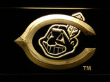 Cleveland Indians (9) LED Neon Sign Electrical - Yellow - TheLedHeroes