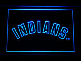 Cleveland Indians (10) LED Neon Sign USB - Blue - TheLedHeroes