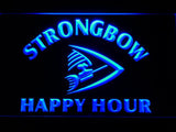 Strongbow Happy Hour LED Neon Sign Electrical - Blue - TheLedHeroes