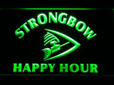 Strongbow Happy Hour LED Neon Sign Electrical - Green - TheLedHeroes