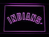Cleveland Indians (10) LED Neon Sign USB - Purple - TheLedHeroes