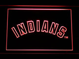 Cleveland Indians (10) LED Neon Sign Electrical - Red - TheLedHeroes