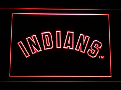 Cleveland Indians (10) LED Neon Sign Electrical - Red - TheLedHeroes