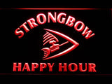Strongbow Happy Hour LED Neon Sign USB - Red - TheLedHeroes