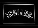 Cleveland Indians (10) LED Neon Sign USB - White - TheLedHeroes