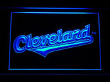 Cleveland Indians (11) LED Neon Sign USB - Blue - TheLedHeroes