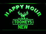 Tooheys New Happy Hour LED Neon Sign Electrical - Green - TheLedHeroes