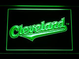 Cleveland Indians (11) LED Neon Sign Electrical - Green - TheLedHeroes