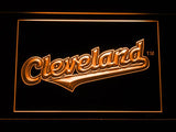 Cleveland Indians (11) LED Neon Sign Electrical - Orange - TheLedHeroes