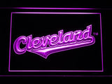Cleveland Indians (11) LED Neon Sign Electrical - Purple - TheLedHeroes
