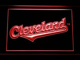 Cleveland Indians (11) LED Neon Sign USB - Red - TheLedHeroes