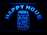Duff Happy Hour (3) LED Neon Sign USB - Blue - TheLedHeroes
