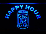 Duff Happy Hour (3) LED Neon Sign Electrical - Blue - TheLedHeroes