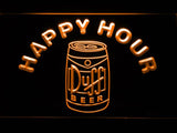Duff Happy Hour (3) LED Neon Sign Electrical - Orange - TheLedHeroes