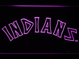 Cleveland Indians (12) LED Neon Sign Electrical - Purple - TheLedHeroes