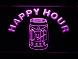 FREE Duff Happy Hour (3) LED Sign - Purple - TheLedHeroes