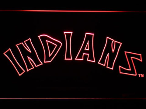 Cleveland Indians (12) LED Neon Sign Electrical - Red - TheLedHeroes