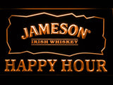 Jameson Happy Hours LED Neon Sign USB - Orange - TheLedHeroes