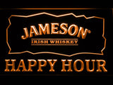 Jameson Happy Hours LED Neon Sign Electrical - Orange - TheLedHeroes