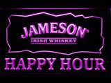 Jameson Happy Hours LED Neon Sign USB - Purple - TheLedHeroes