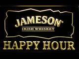 Jameson Happy Hours LED Neon Sign USB - Yellow - TheLedHeroes
