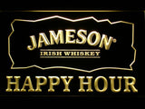 Jameson Happy Hours LED Neon Sign Electrical - Yellow - TheLedHeroes