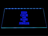 League Of Legends Keep Calm and Blame the Jungler LED Sign - Blue - TheLedHeroes