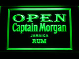 FREE Captain Morgan Jamaica Rum Open LED Sign - Green - TheLedHeroes