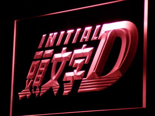 Initial D LED Neon Sign USB - Red - TheLedHeroes