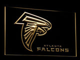 Atlanta Falcons LED Neon Sign USB - Yellow - TheLedHeroes