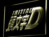 FREE Initial D LED Sign - Yellow - TheLedHeroes