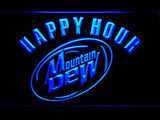 Mountain Dew Happy Hour LED Neon Sign Electrical - Blue - TheLedHeroes
