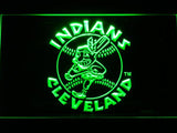 Cleveland Indians (15) LED Neon Sign Electrical - Green - TheLedHeroes