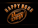 Mountain Dew Happy Hour LED Neon Sign Electrical - Orange - TheLedHeroes