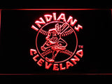 Cleveland Indians (15) LED Neon Sign USB - Red - TheLedHeroes