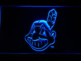 Cleveland Indians (16) LED Neon Sign USB - Blue - TheLedHeroes