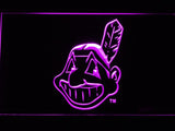 Cleveland Indians (16) LED Neon Sign Electrical - Purple - TheLedHeroes