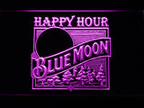 FREE Blue Moon Happy Hour (2) LED Sign - Purple - TheLedHeroes