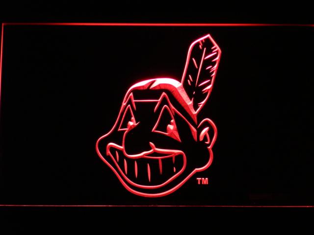 Cleveland Indians (16) LED Neon Sign USB - Red - TheLedHeroes