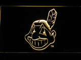 Cleveland Indians (16) LED Neon Sign USB - Yellow - TheLedHeroes