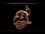 Cleveland Indians (17) LED Neon Sign Electrical - Orange - TheLedHeroes